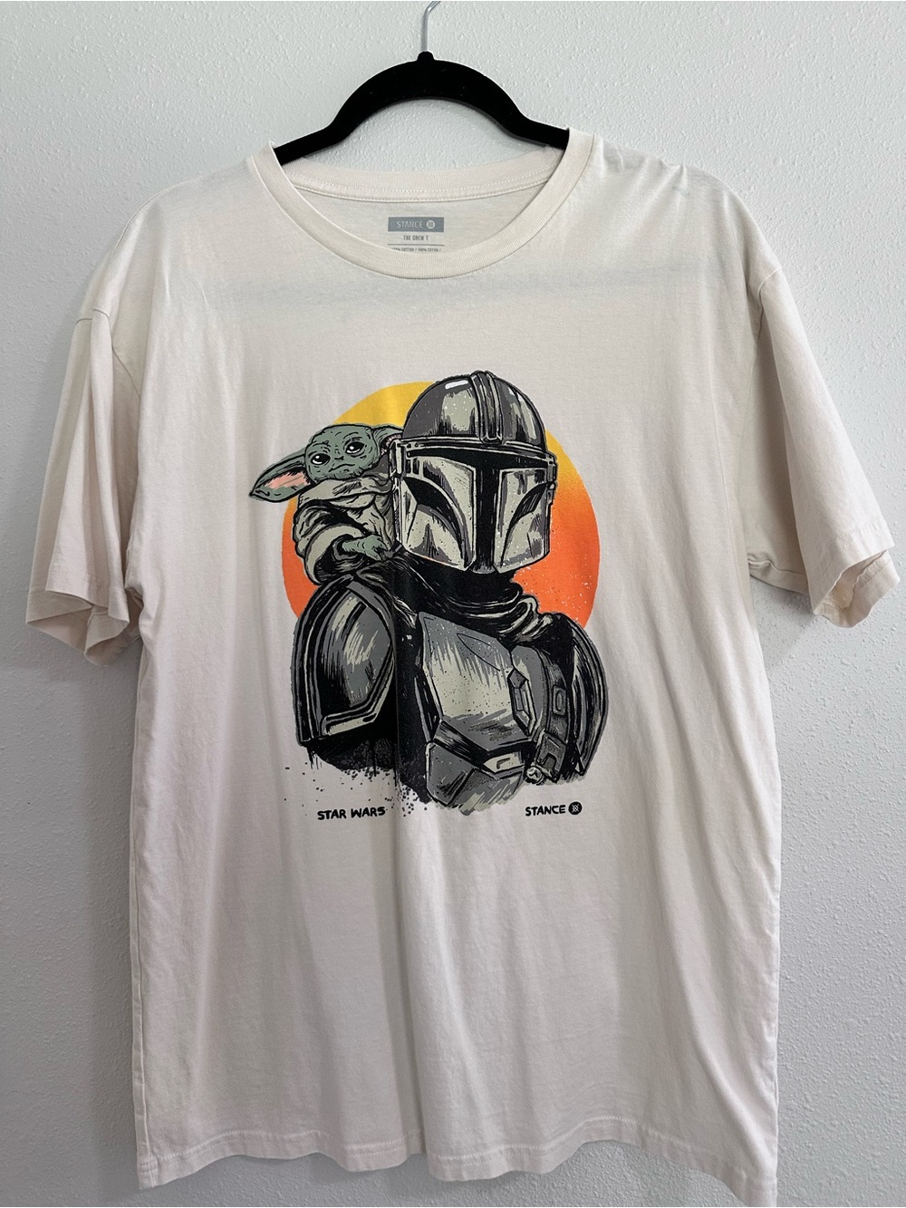Stance Men’s Cream Star Wars Mandalorian & Grogu Graphic Tee